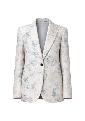 Forte Forte floral-print single-breasted blazer - Neutrals