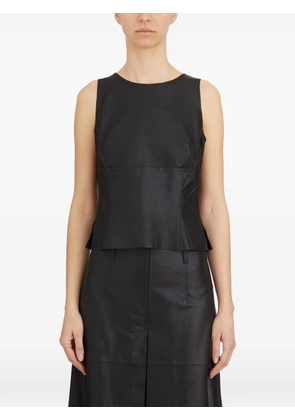 Vanderwilt leather top - Black