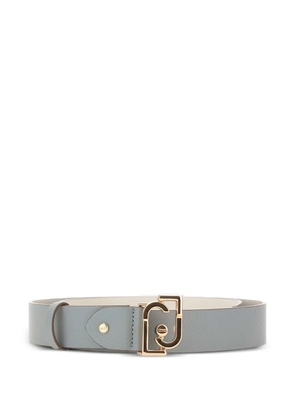 LIU JO logo-buckle belt - Blue