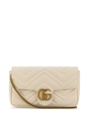 Gucci mini GG Marmont cross body bag - White
