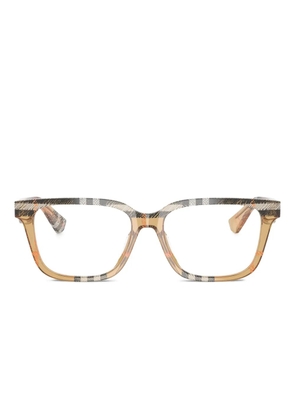 Burberry Eyewear BE 2425D check square glasses - Brown
