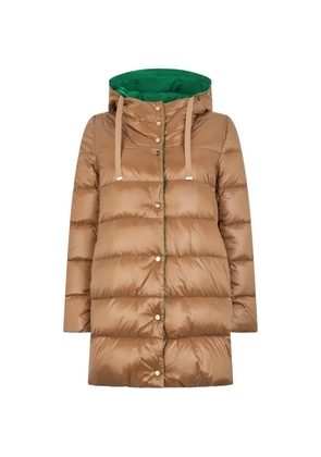 Herno Sofia hooded padded coat - Brown