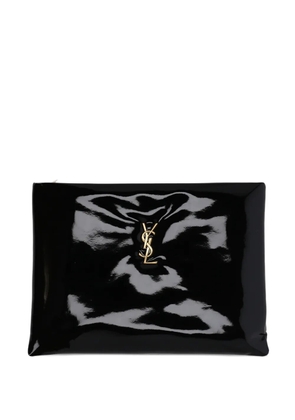 Saint Laurent logo-detail clutch bag - Black