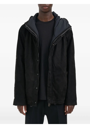 Daniele Basta Ararat hooded leather jacket - Black