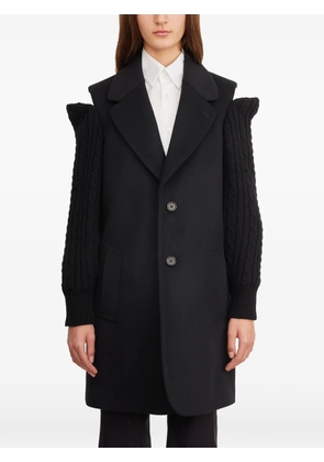 Comme Des Garçons wool sleeves coat - Black