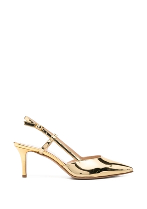 Fabio Rusconi pointed-toe slingback pumps - Gold