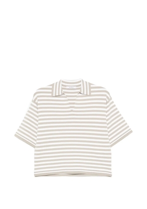 Max Mara striped V-neck T-shirt - Neutrals