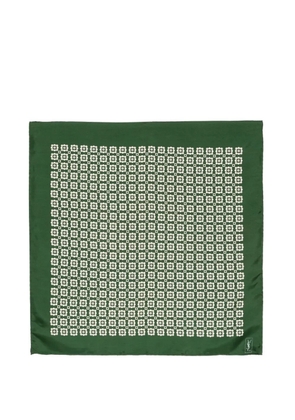 Saint Laurent Pre-Owned 1990s geometric scarf - Green