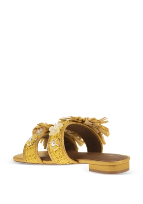 Kurt Geiger fringed sandals - Neutrals