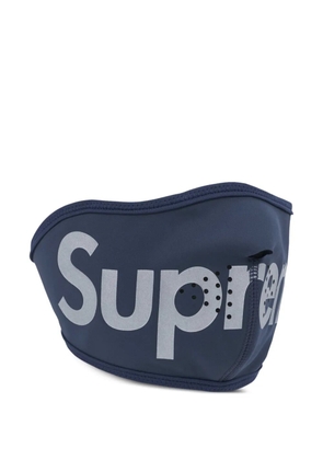 Supreme logo-print facemask - Blue