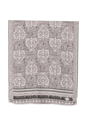 Versace Pre-Owned 1990s baroque silk scarf - Grey