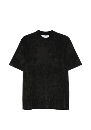 Études Studio cracked cotton T-shirt - Black