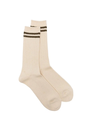 Anonymous Ism striped socks - Neutrals