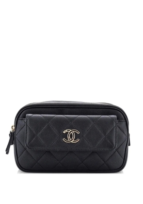 CHANEL Pre-Owned In & Out Quilted Caviar Small belt bag - Black