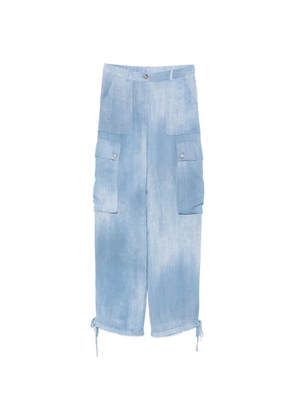 ERMANNO FIRENZE cargo-pocket tie trousers - Blue