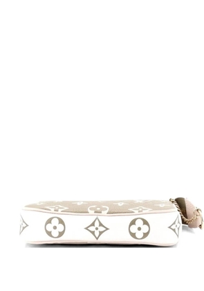 Louis Vuitton Pre-Owned Pochette Accessoires Spring in the City Monogram Empreinte Leather Mini clutch bag - Green