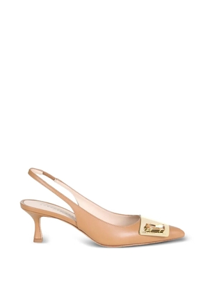 Roberto Festa plaque accessory pumps - Neutrals
