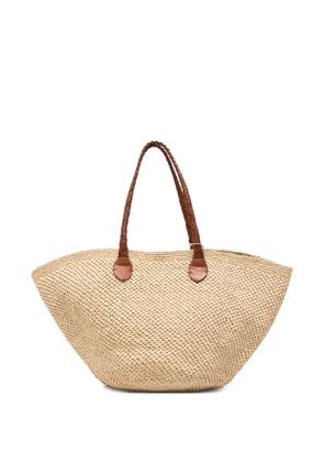 DRAGON DIFFUSION x Sovani Brunella woven tote bag - Brown