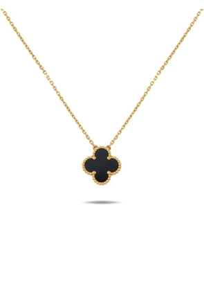 Van Cleef & Arpels Alhambra onyx necklace - Gold