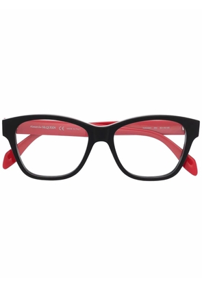 Alexander McQueen Eyewear square-frame glasses - Black