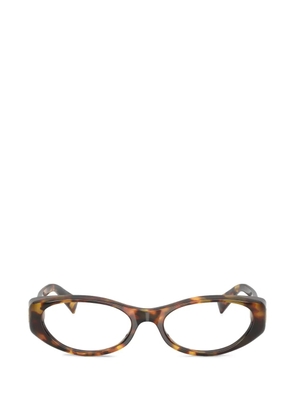 Miu Miu Eyewear tortoiseshell oval-frame glasses - Brown