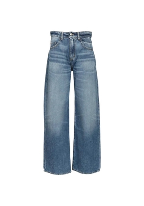 ICON DENIM Bea wide-leg low-waist jeans - Blue
