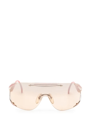 Christian Dior Pre-Owned 2000s shield-frame sunglasses - Gold