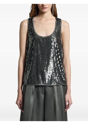 Peserico sequin-embellished tank top - Silver