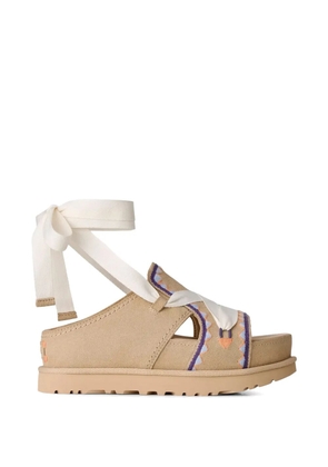 UGG Goldenstar Hi Artistitch ribbon sandals - Neutrals