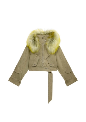 Blumarine hooded jacket - Green