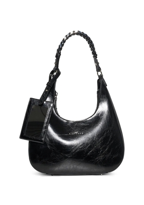 John Richmond braided-handle shoulder bag - Black