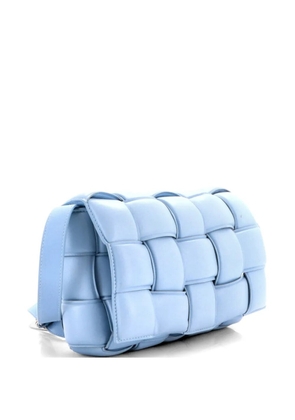 Bottega Veneta Pre-Owned Cassette Padded Maxi Intrecciato Leather Small crossbody bag - Blue