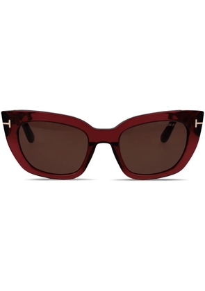 TOM FORD Eyewear pilot-frame sunglasses - Red
