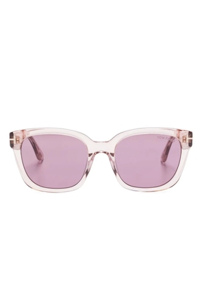TOM FORD Eyewear translucent-frame sunglasses - Pink