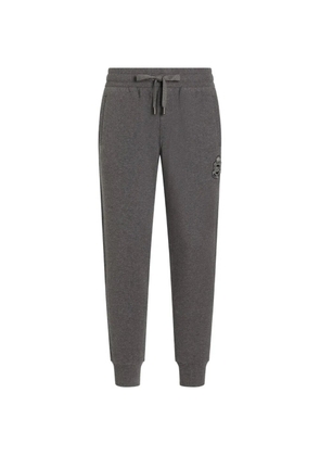Dolce & Gabbana jersey trousers with heraldic patch - Grey