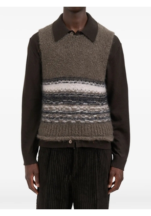 OUR LEGACY Fair Isle vest - Grey