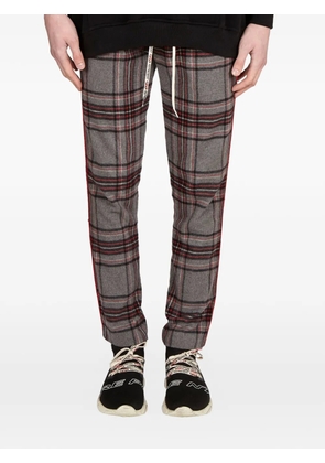 Represent tartan side stripe trousers - Grey
