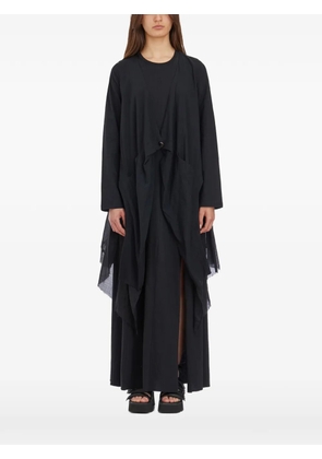 studio b3 long cotton jacket - Black