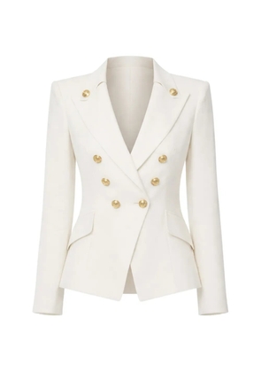 Elisabetta Franchi double-breasted button jacket - White