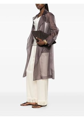 Antonelli Valmorea belted coat - Purple