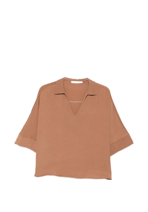 PHILIA LOFT V-neck shirt - Brown