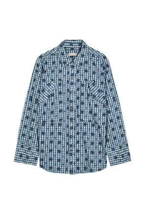 Free People We The Free Ashley plaid-pattern shirt - Blue