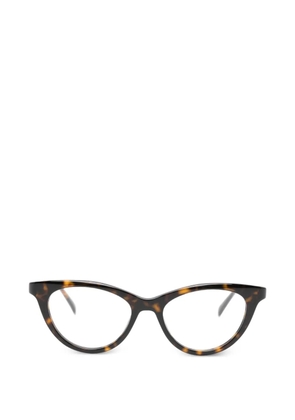 Gucci Eyewear logo-detail cat-eye glasses - Brown