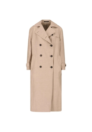 Tagliatore Bonny double-breasted belted trench coat - Neutrals