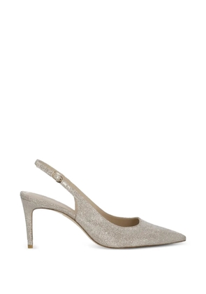 Stuart Weitzman pointed-toe slingback pumps - Silver