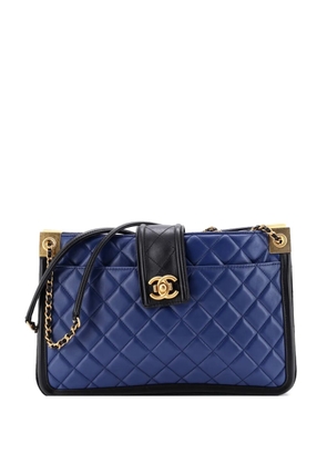 CHANEL Pre-Owned Elegant CC Quilted Lambskin Medium tote bag - Black