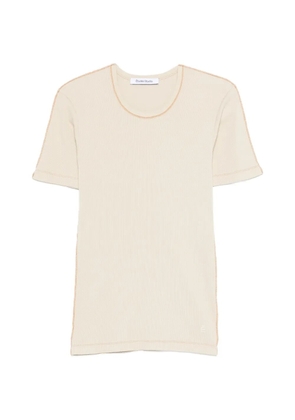 Études Studio rib trim T-shirt - Neutrals