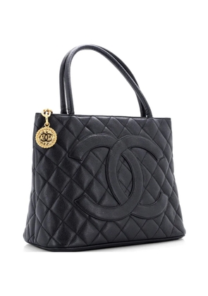 CHANEL Pre-Owned Medallion Quilted Caviar tote bag - Black