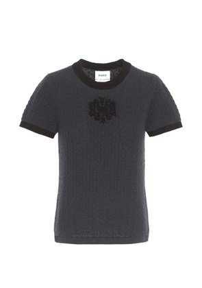 Barrie B-logo cashmere top - Grey
