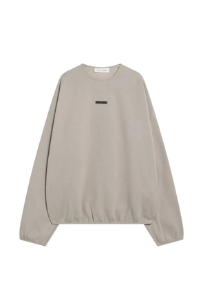 FEAR OF GOD ESSENTIALS logo-plaque cotton sweatshirt - Neutrals